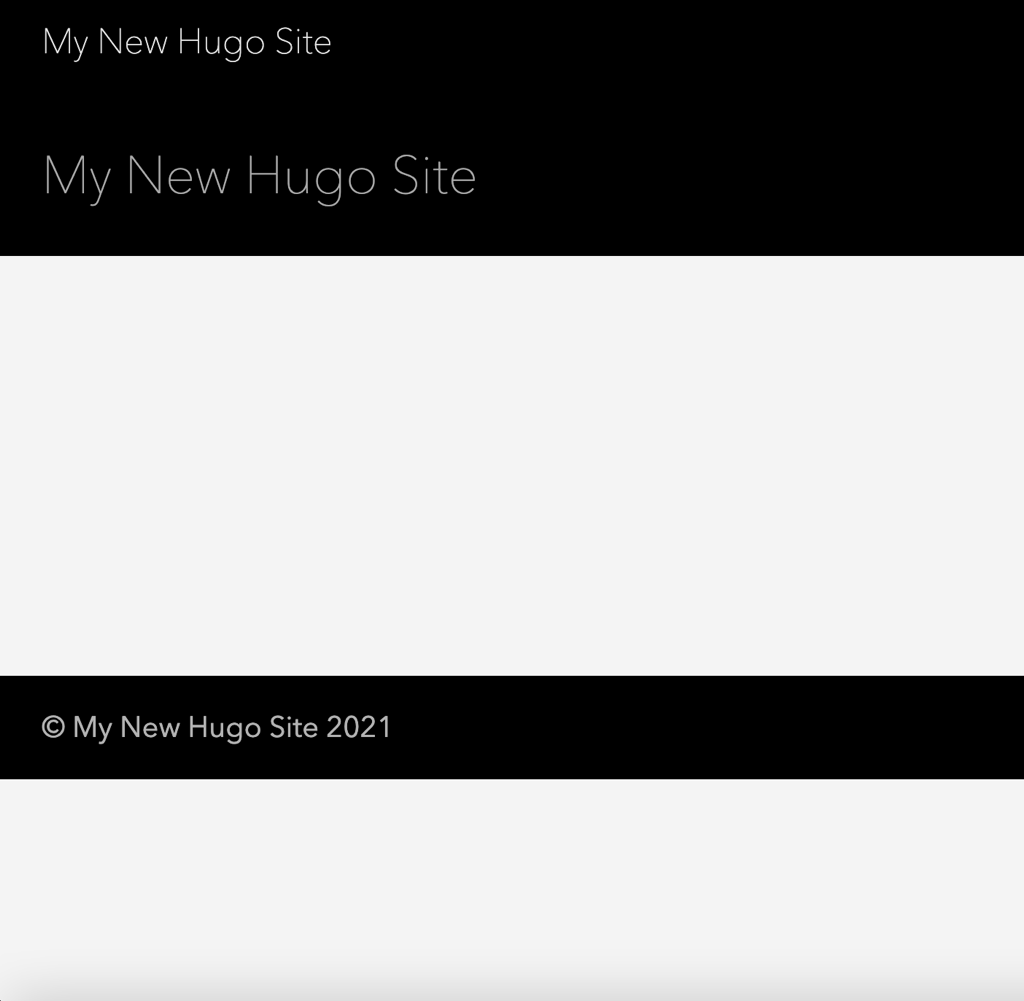 Hugo Hello world